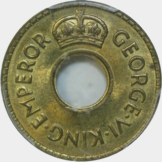 1943-S Brass Half Penny obverse