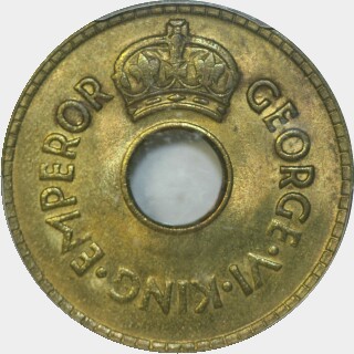 1943-S Brass One Penny obverse