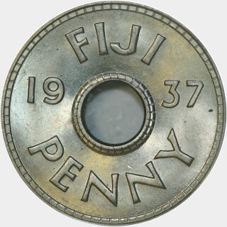 1937  One Penny reverse