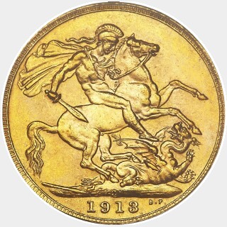 1913-C  Full Sovereign reverse