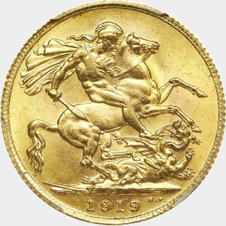 1919-C  Full Sovereign reverse