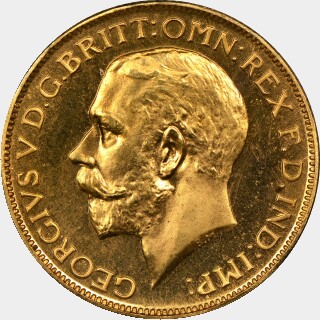 1923-SA Proof Full Sovereign obverse