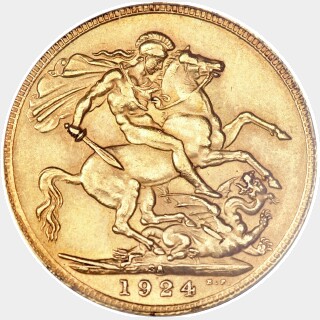 1924-SA  Full Sovereign reverse