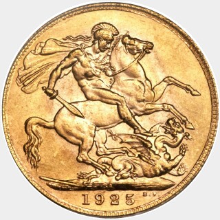 1925-SA  Full Sovereign reverse