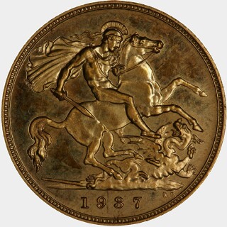 1937 Proof Half Sovereign reverse