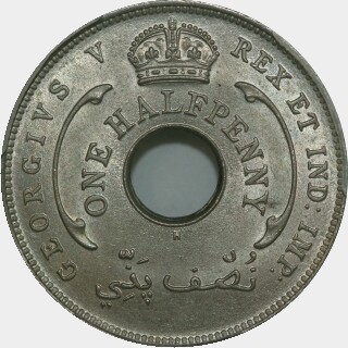 1913-H  Half Penny obverse