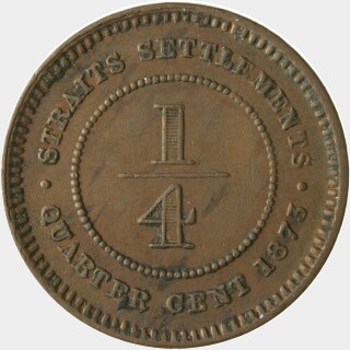 1873  Quarter Cent reverse