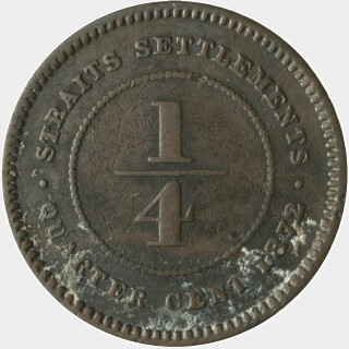1872-H  Quarter Cent reverse