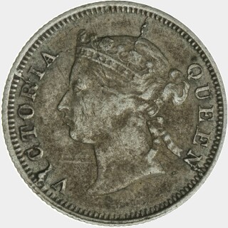 1871  Five Cent obverse