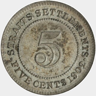 1902  Five Cent reverse