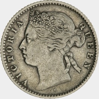 1872-H  Ten Cent obverse