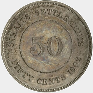 1902  Fifty Cent reverse