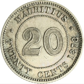 1878 Proof Twenty Cent reverse