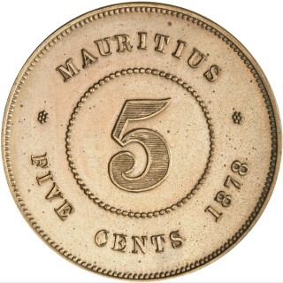 1878 Proof Five Cent reverse
