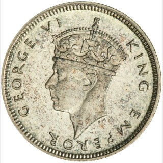 1938 Proof Quarter Rupee obverse
