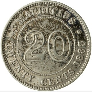 1883  Twenty Cent reverse