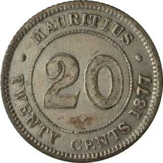 1877-H  Twenty Cent reverse