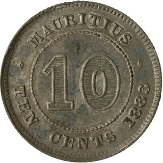 1883  Ten Cent reverse