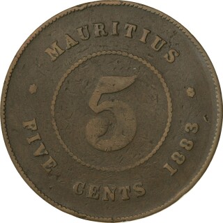 1883  Five Cent reverse
