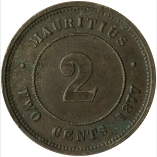 1877-H  Two Cent reverse