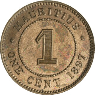 1897  One Cent reverse