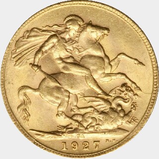 1927-SA  Full Sovereign reverse