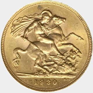 1930-SA  Full Sovereign reverse