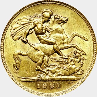 1931-SA  Full Sovereign reverse