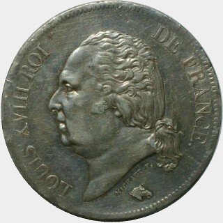 1816-L  Five Francs obverse