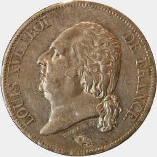 1817-B  Five Francs obverse