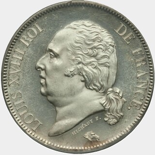 1816-A  Five Francs obverse