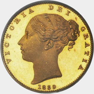 1839 Coin Alignment Plain Edge Proof Full Sovereign obverse