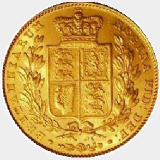 1846 Roman 1 Full Sovereign reverse