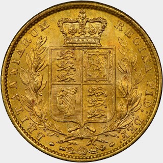 1850  Full Sovereign reverse