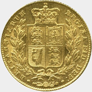 1845 Roman 1 Full Sovereign reverse