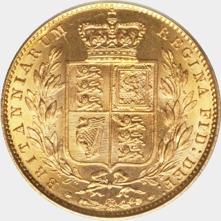 1858  Full Sovereign reverse