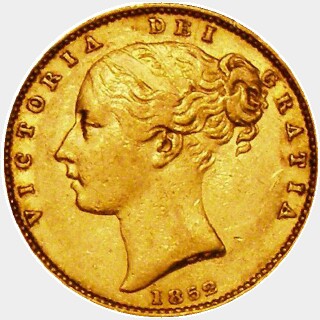1860 Roman 1 Full Sovereign obverse