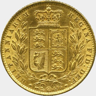 1862 Roman 1 Full Sovereign reverse