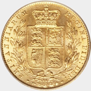 1866  Full Sovereign reverse