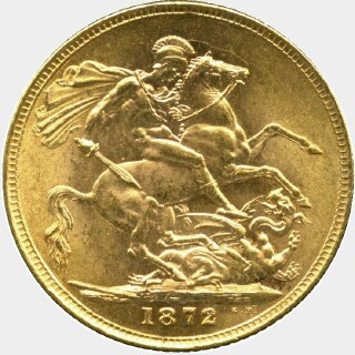 1872  Full Sovereign reverse