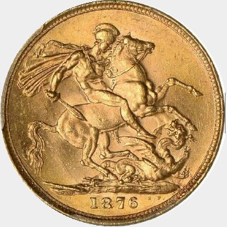 1876  Full Sovereign reverse