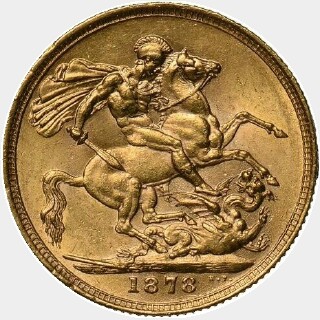 1878  Full Sovereign reverse