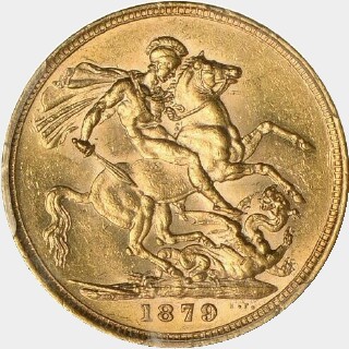 1879  Full Sovereign reverse
