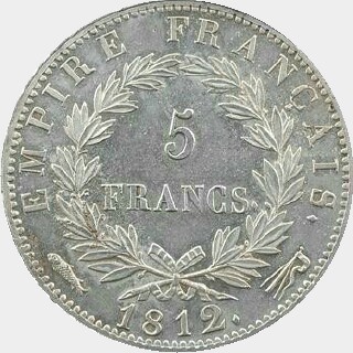 1812  Five Francs reverse