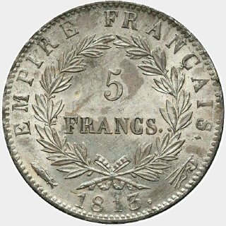 1813  Five Francs reverse