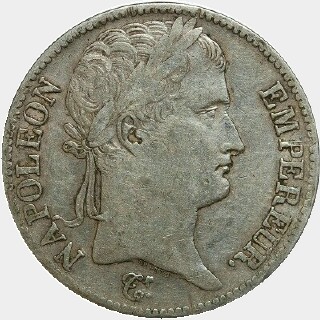 1812-W  Five Francs obverse