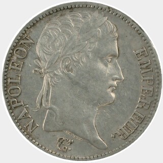 1812-M  Five Francs obverse