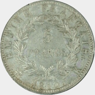 1810-K  Five Francs reverse