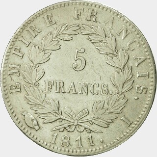 1811-I  Five Francs reverse