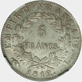 1812-I  Five Francs reverse